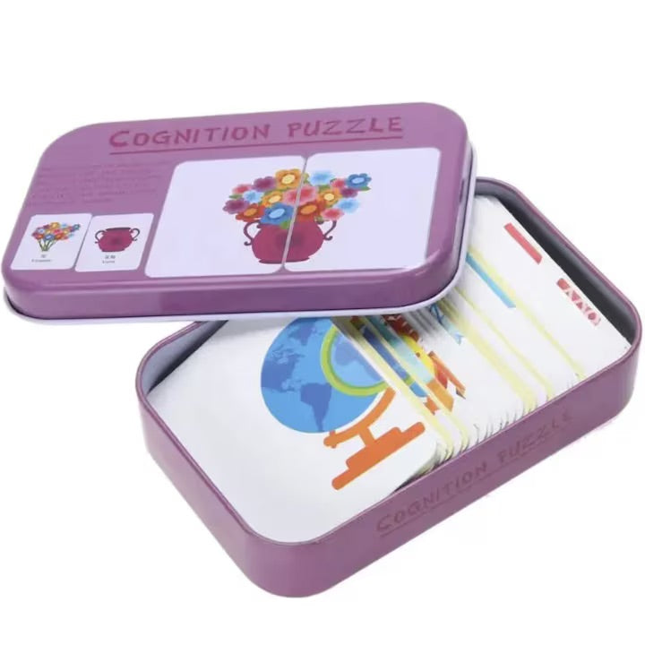 Puzzle Cognitiv – Asociere Obiecte în 2 Piese