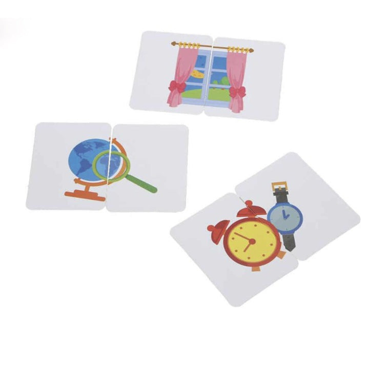 Puzzle Cognitiv – Asociere Obiecte în 2 Piese