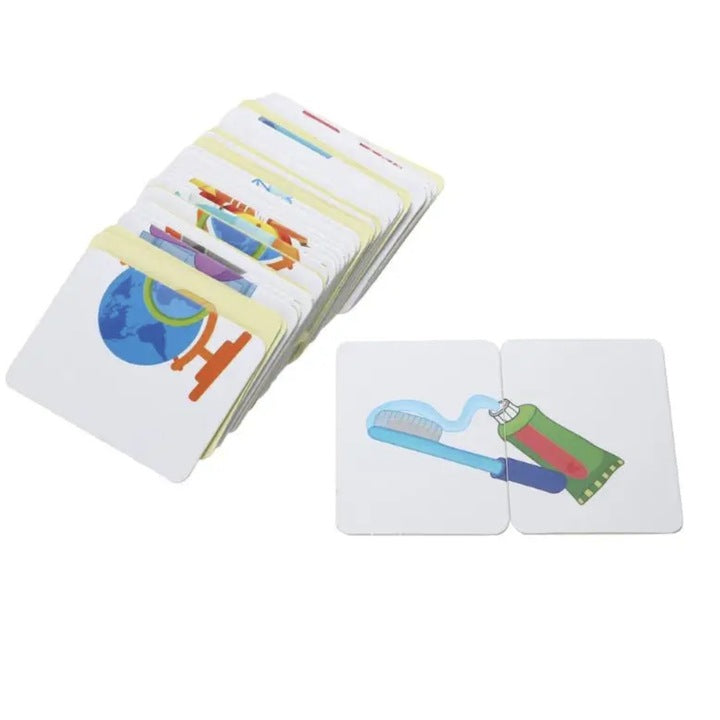 Puzzle Cognitiv – Asociere Obiecte în 2 Piese