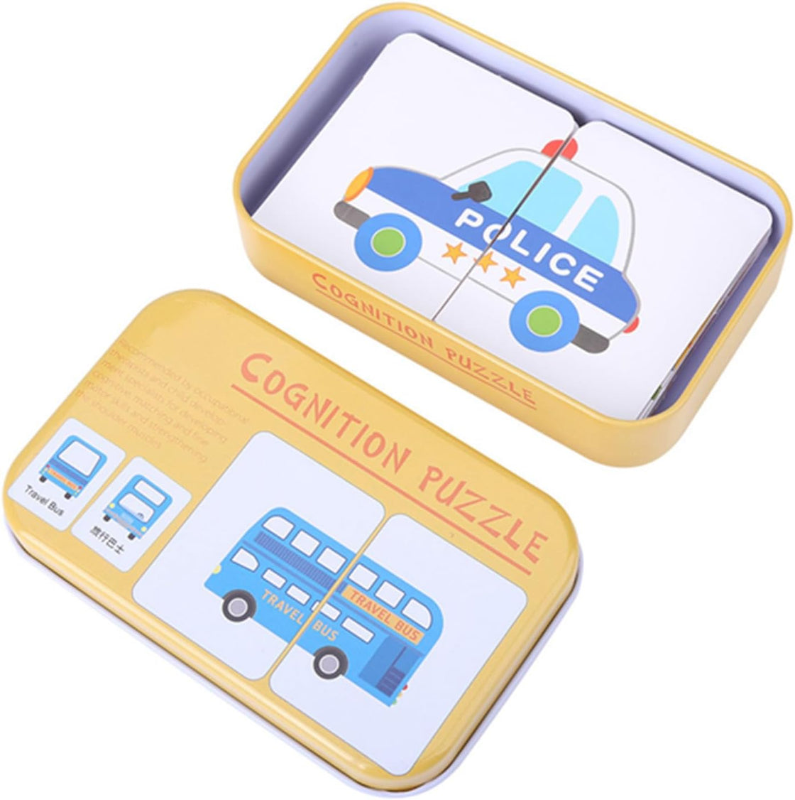 Puzzle Cognitiv Vehicule – Asociere în 2 piese