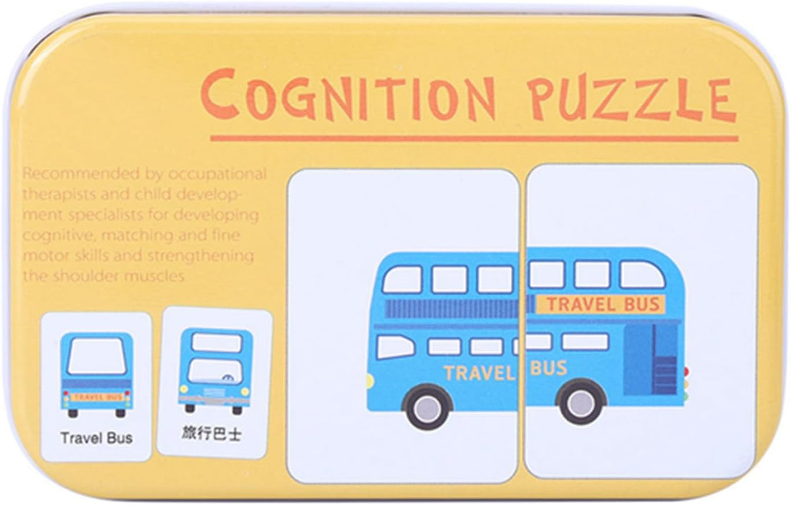 Puzzle Cognitiv Vehicule – Asociere în 2 piese
