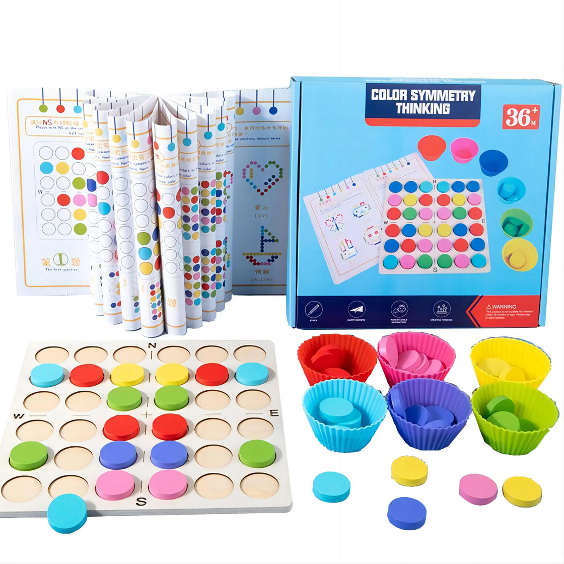 Joc Montessori „Simetria Culorilor” – Dezvoltare prin Joacă