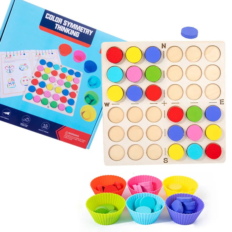 Joc Montessori „Simetria Culorilor” – Dezvoltare prin Joacă