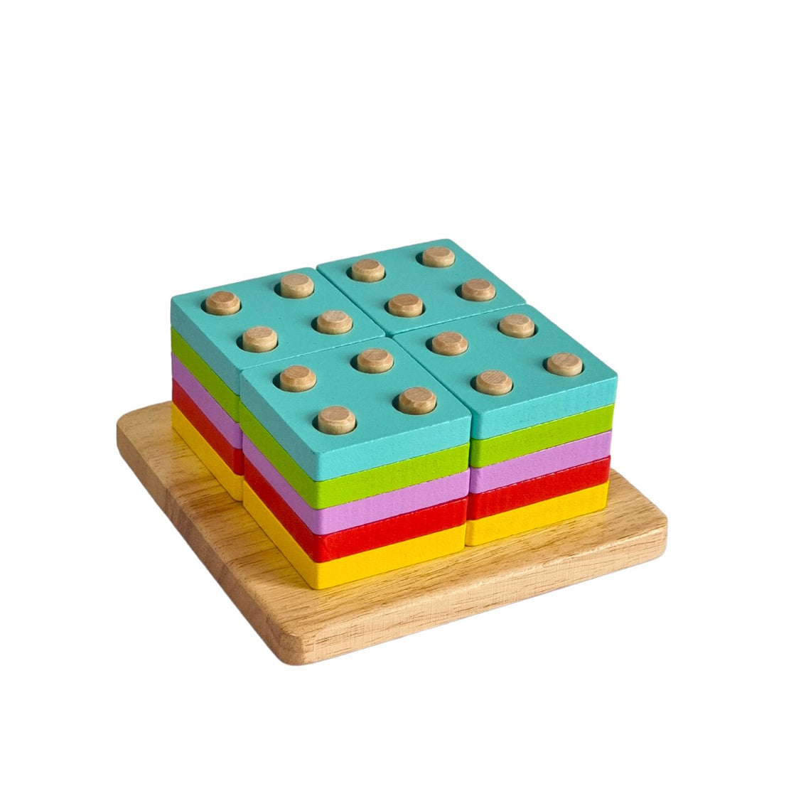 Joc Geometric Tip Tetris din Lemn – Potrivire și Creativitate