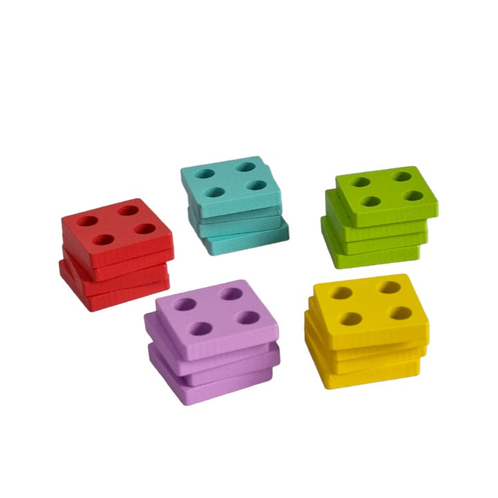 Joc Geometric Tip Tetris din Lemn – Potrivire și Creativitate