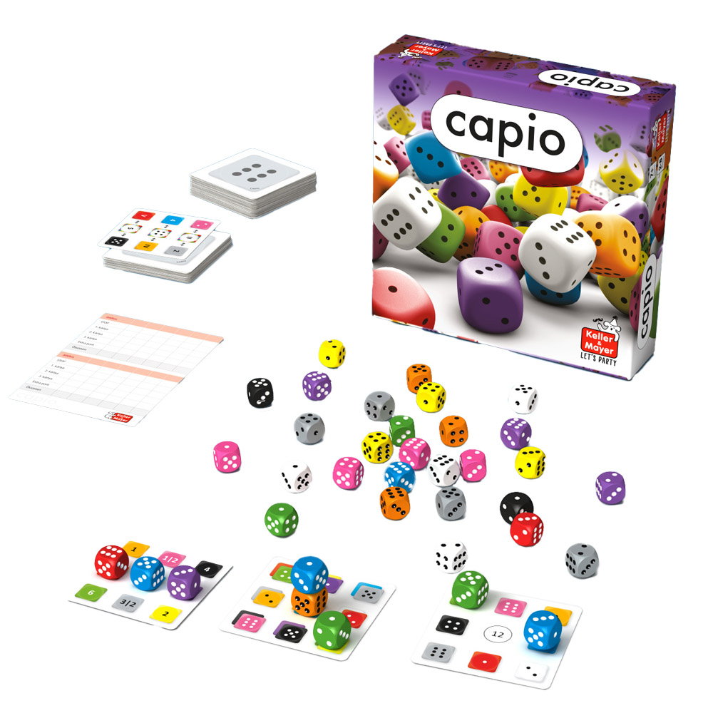 Capio társasjáték, 40 színes kockával
