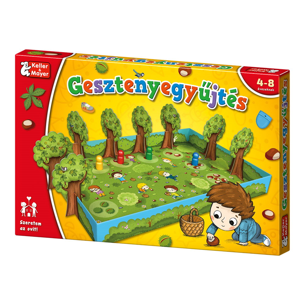 Gesztenyegyűjtés, társasjáték óvodásoknak