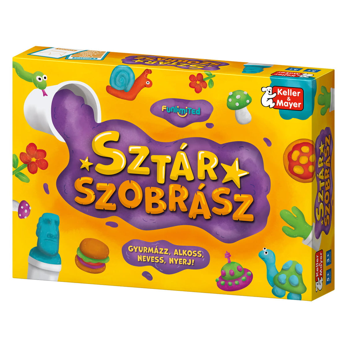 Sztárszobrász, gyurmázos társasjáték