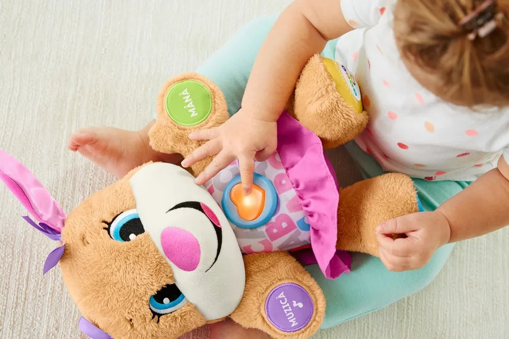 Fisher price catelusa sis vorbeste in limba romana