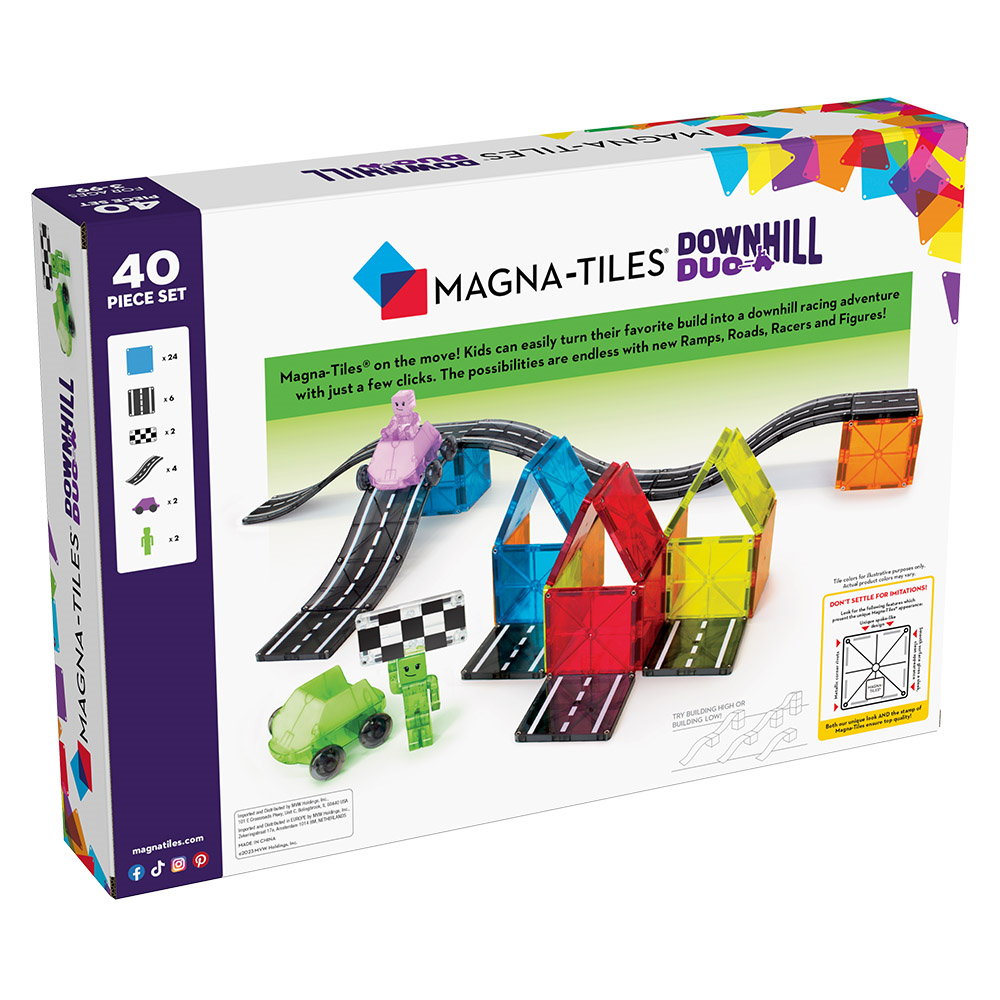 MAGNA-TILES Downhill Duo, set magnetic 40 piese