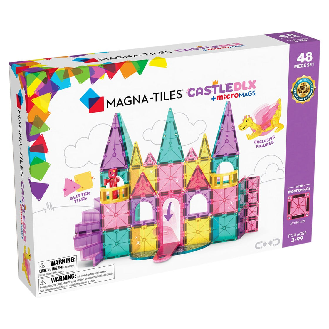 MAGNA-TILES Castle Deluxe, 48 piese