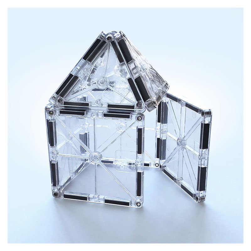 MAGNA-TILES ICE Transparent, set magnetic 16 piese