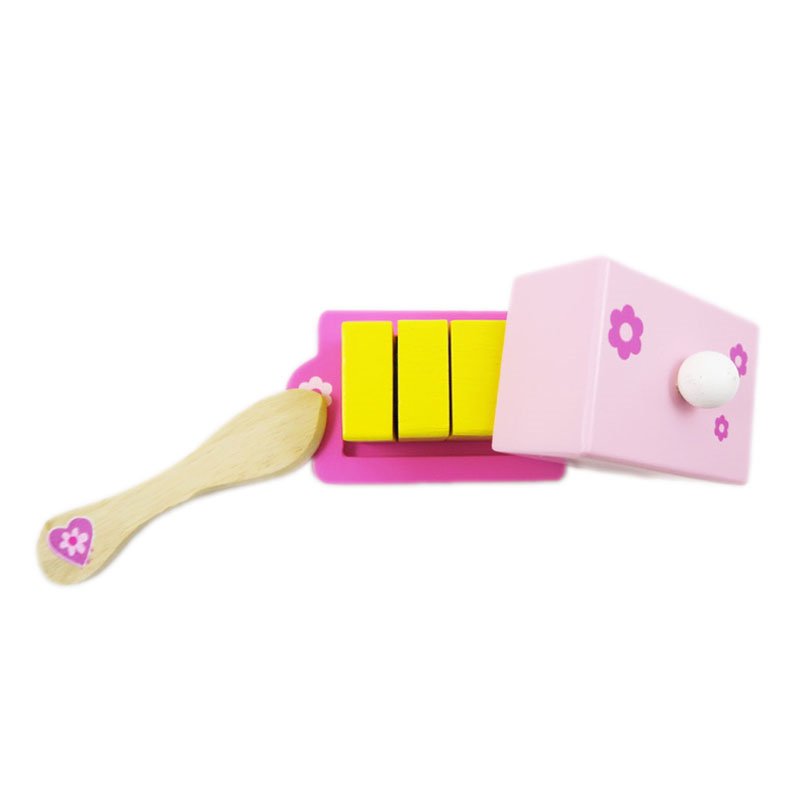 Toaster din lemn cu accesorii mic dejun