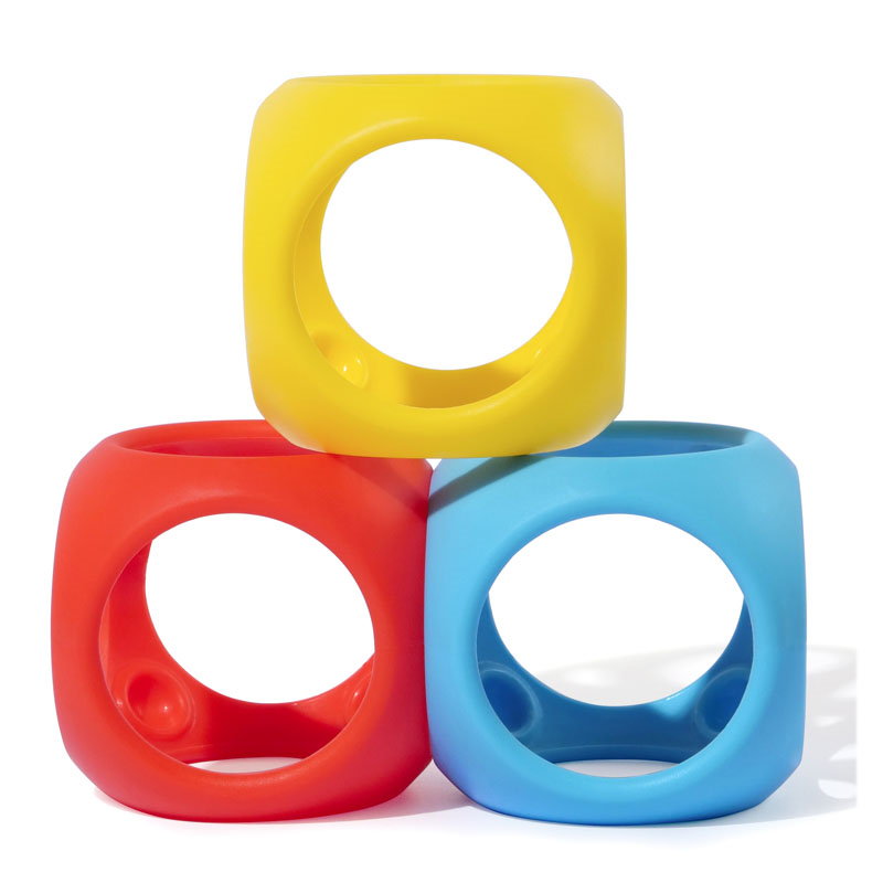 Oibo, set 3 jucarii senzoriale flexibile