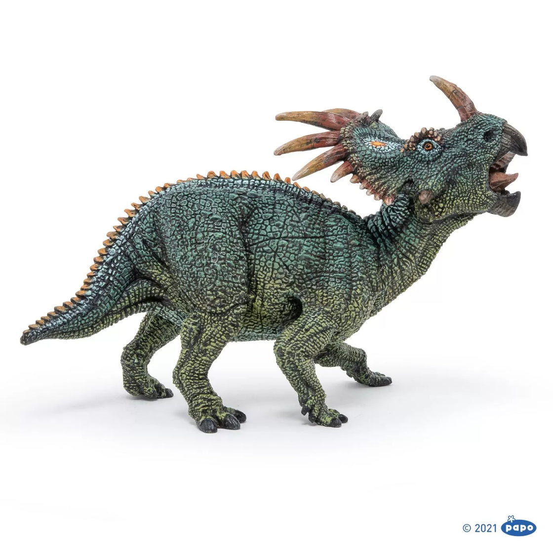 Papo figurina styracosaurus verde