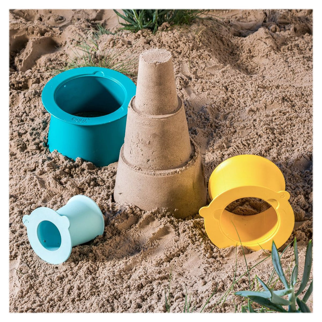 Alto, set forme pentru nisip, albastru, Quut Toys