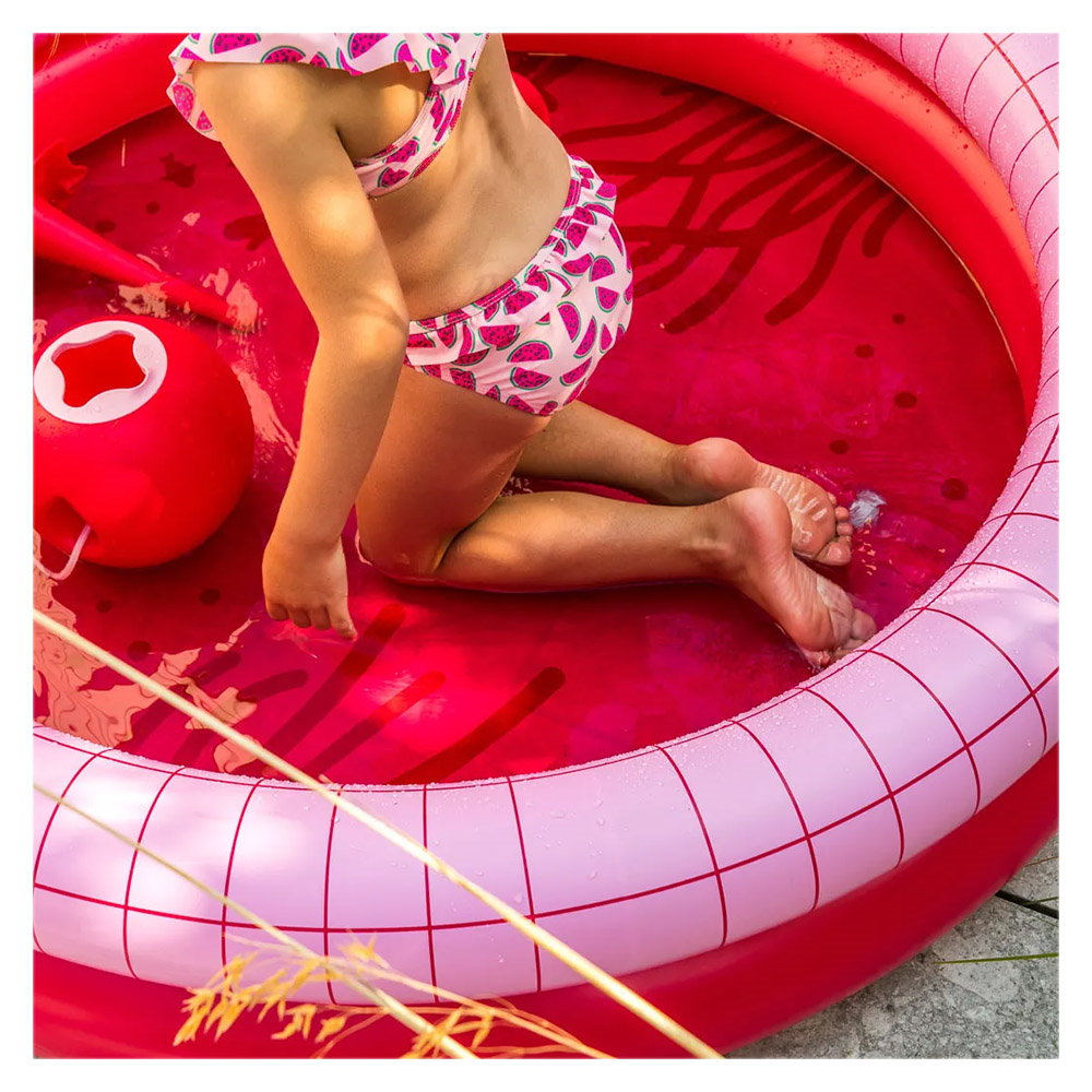 Dippy, piscina gonflabila, 120 cm, rosu, Quut Toys