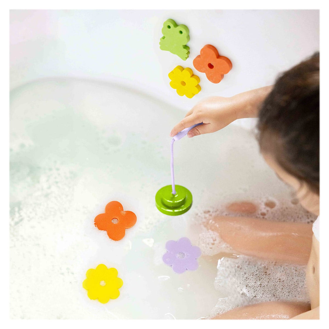 Joc de pescuit pentru baie, Iazul cu broscute, Quut Toys