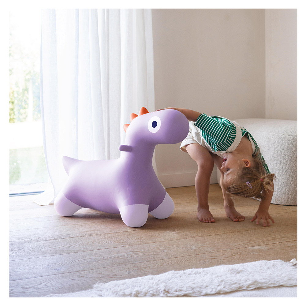 Hoppi Dino, dinozaur gonflabil saltaret, mov
