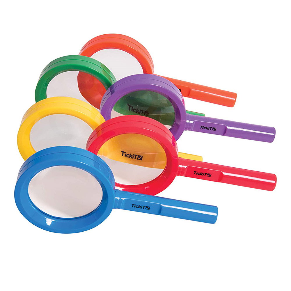 Magnifiers, set 6 lupe colorate, TickiT