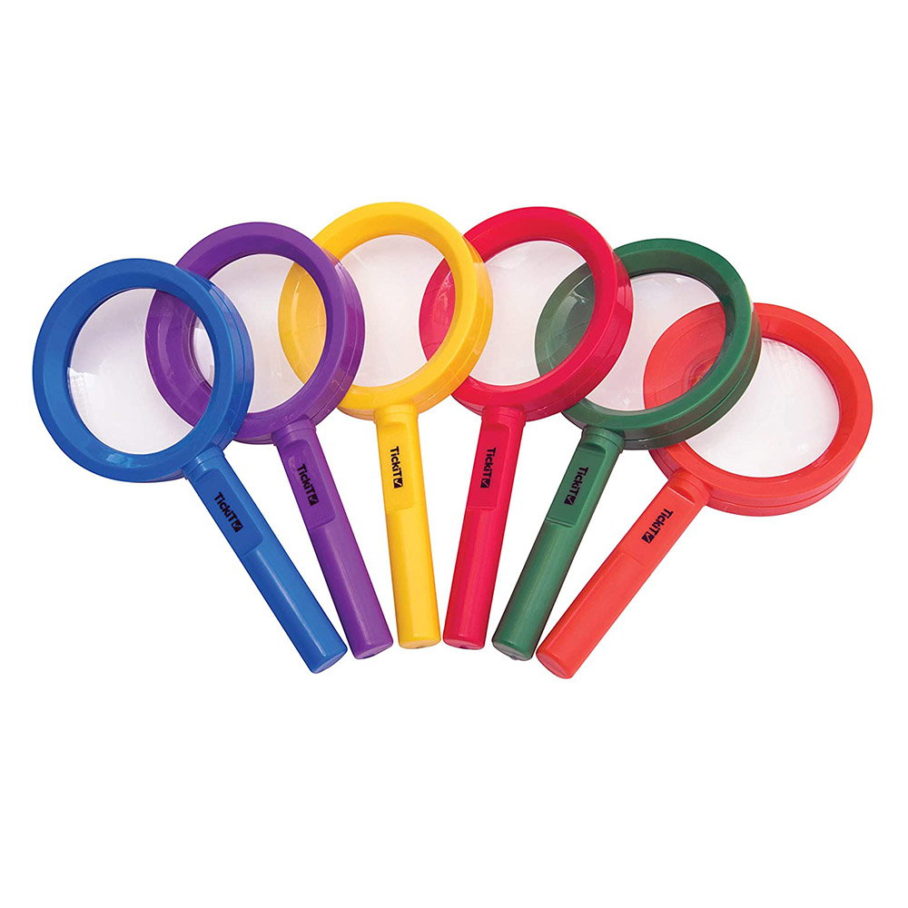 Magnifiers, set 6 lupe colorate, TickiT