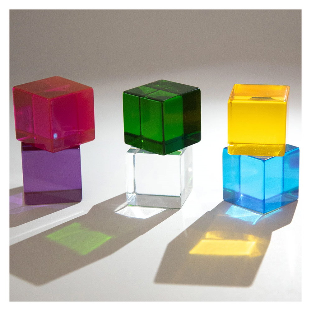 Perception Cubes, cuburi translucide, 8 piese, TickiT