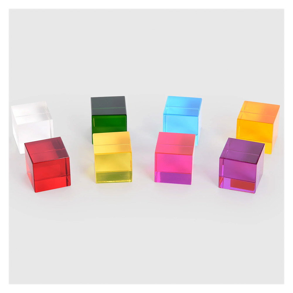 Perception Cubes, cuburi translucide, 8 piese, TickiT