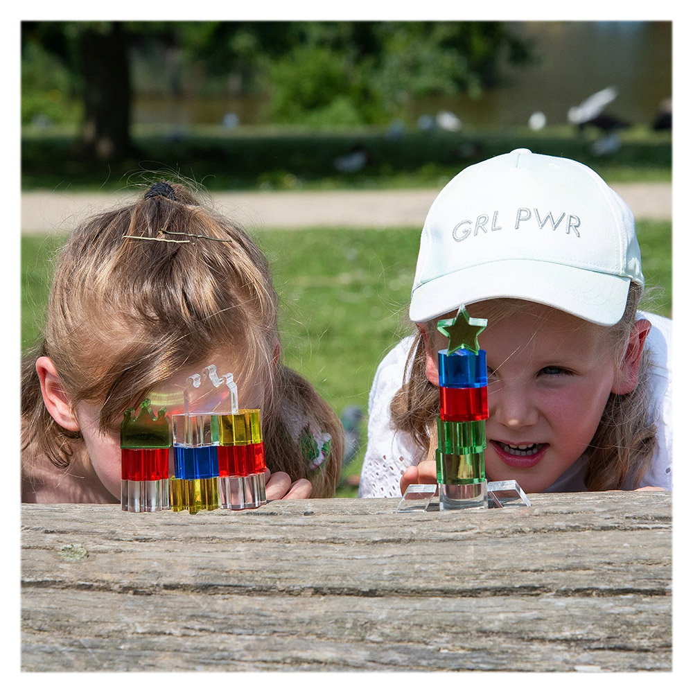 Cristale colorate transparente, set 30 de piese, TickiT