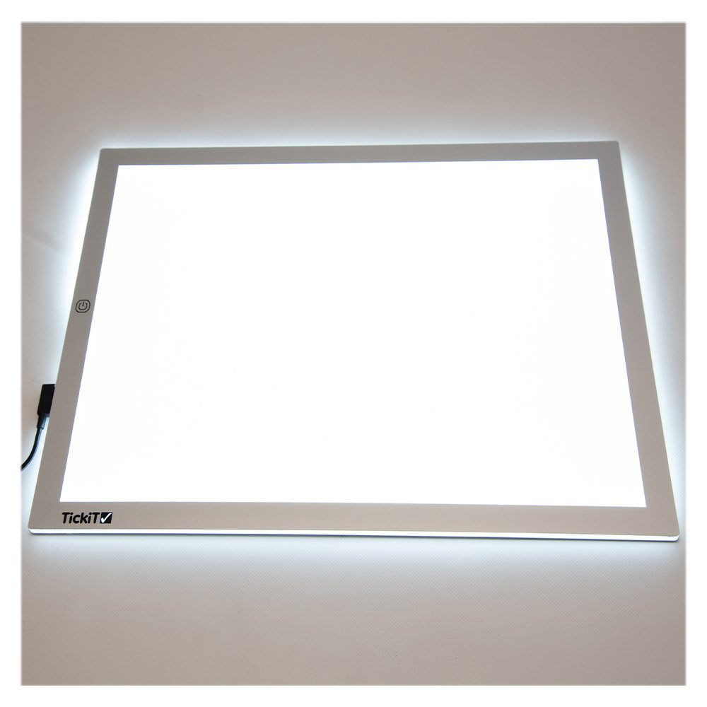 Set senzorial, panou luminos A3 LED cu tava, TickiT