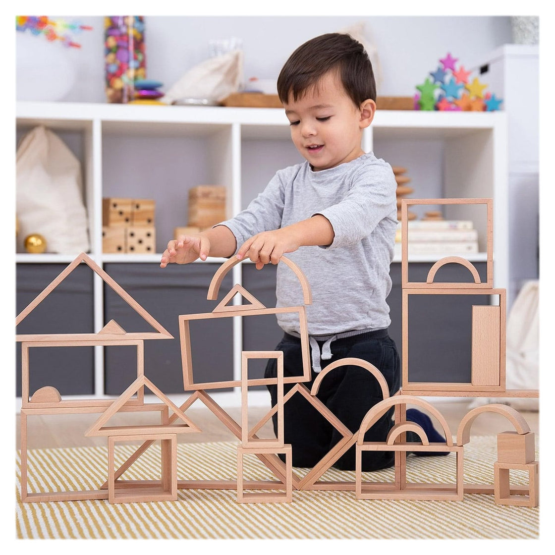 Setul Arhitectului cu 28 de forme geometrice, TickiT