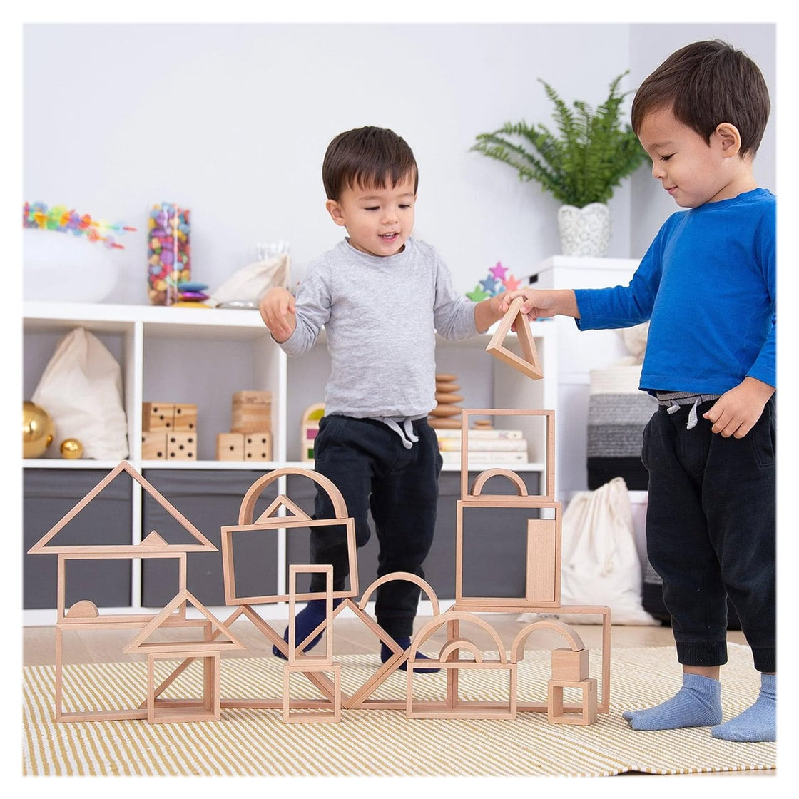 Setul Arhitectului cu 28 de forme geometrice, TickiT
