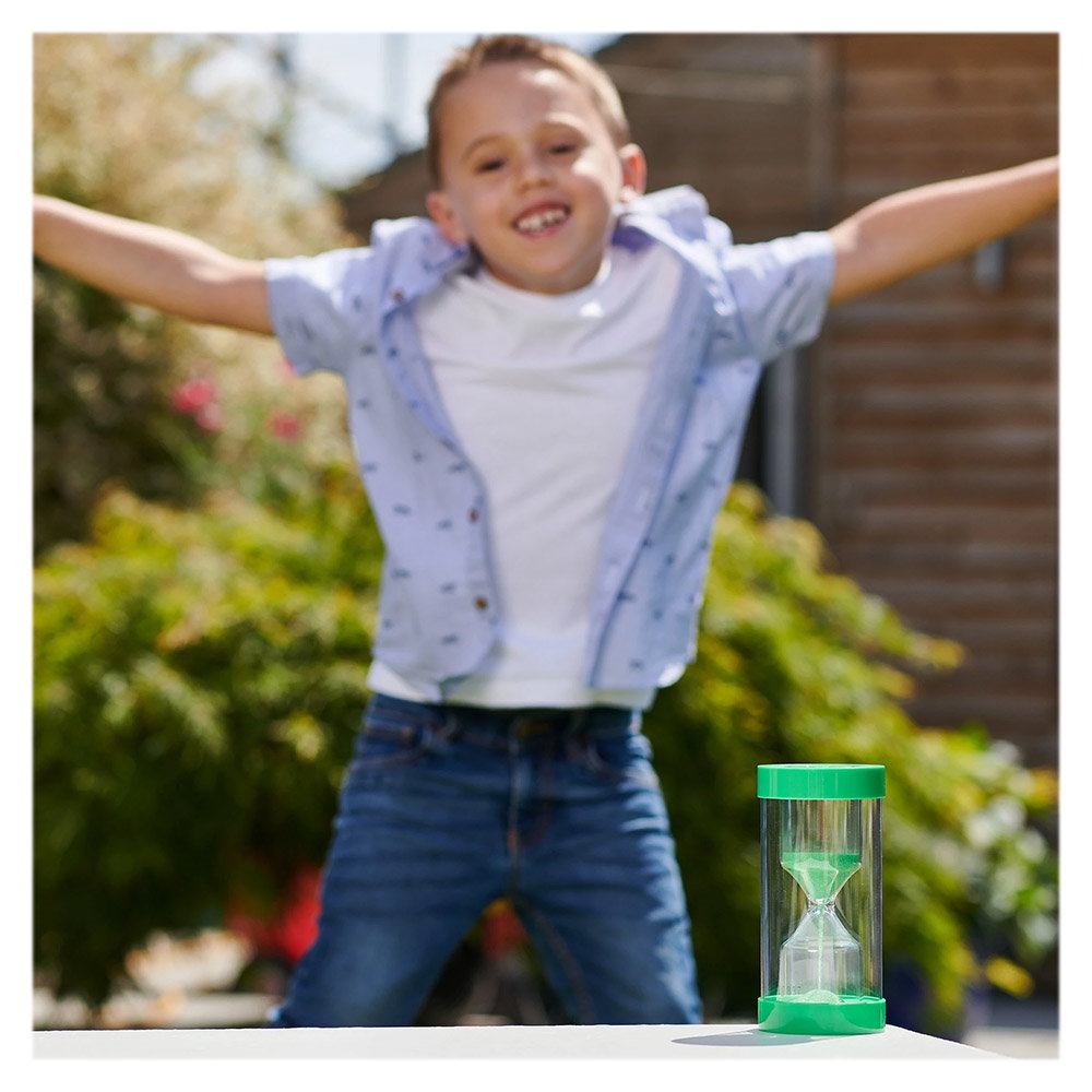 Clepsidra jumbo cu nisip verde, 1 minut, TickiT