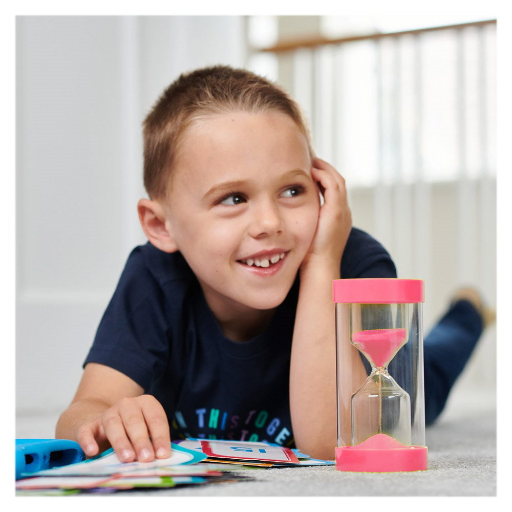 Clepsidra jumbo cu nisip roz, 2 minut, Tickit