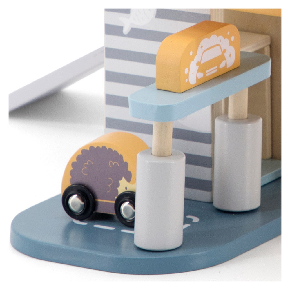 Garaj auto cu lift si masinute, nordic colors, Viga Toys