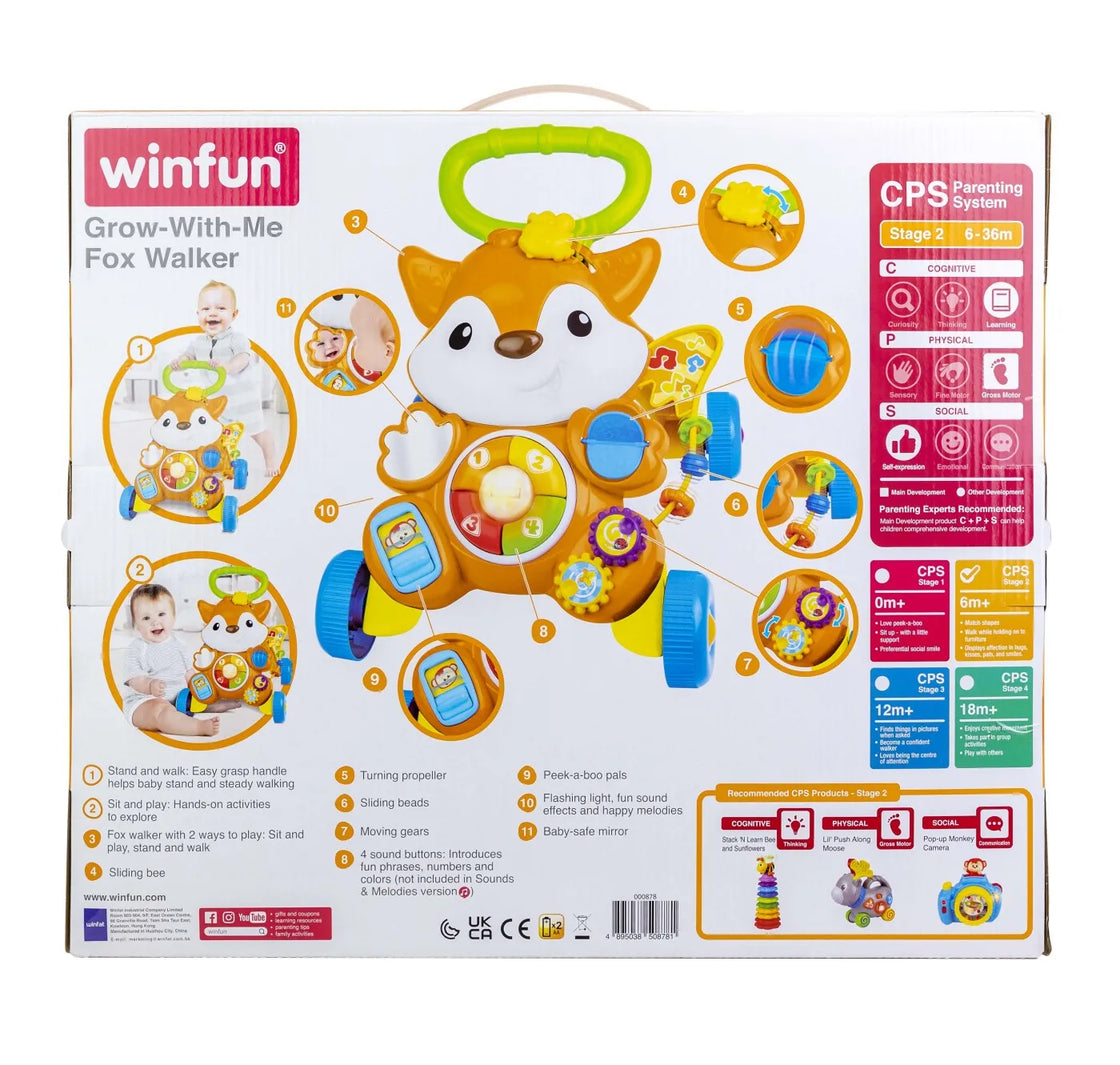 Winfun antemergator vulpe cu lumini si sunete