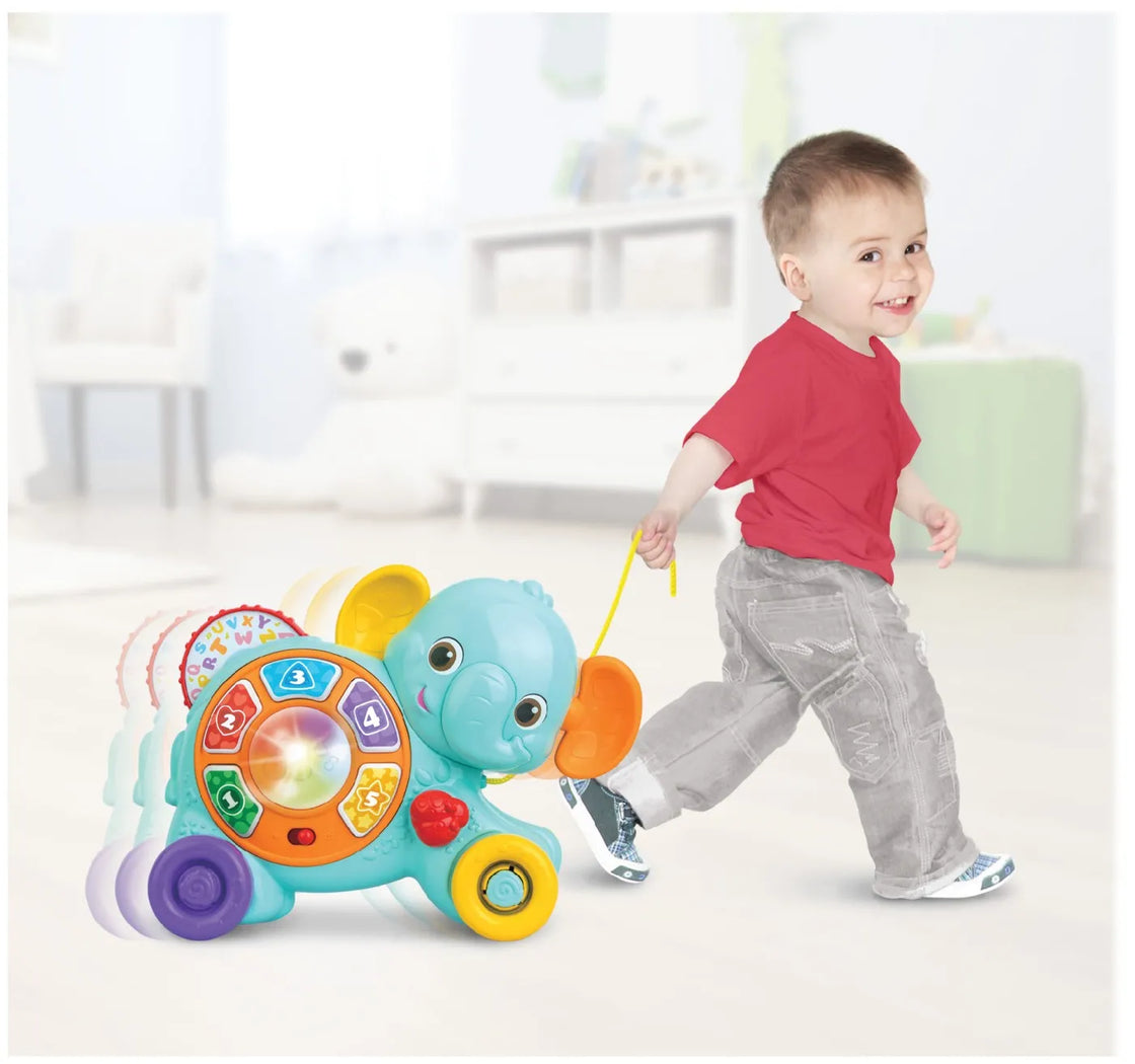 Winfun jucarie de tras elefant cu sunete si lumini