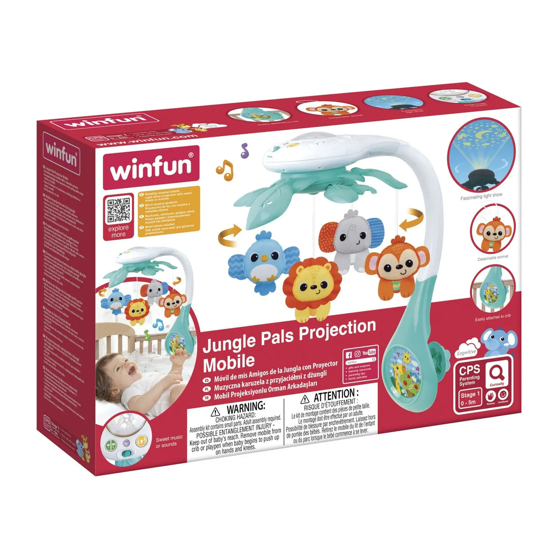 Winfun proiector mobil animalute din jungla