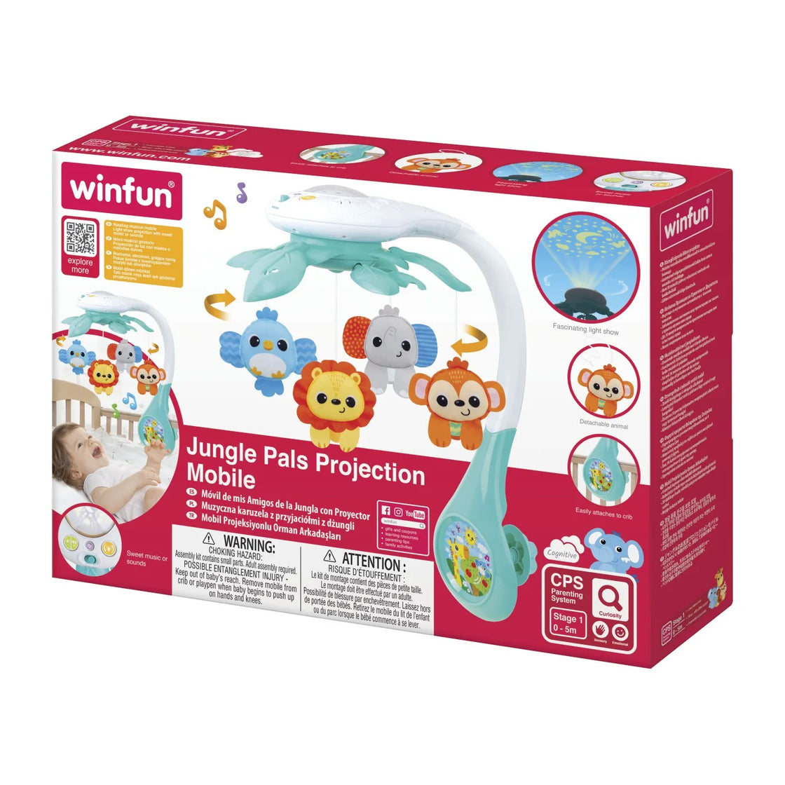 Winfun proiector mobil animalute din jungla