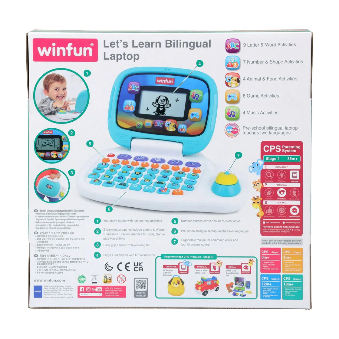 Winfun laptop sa invatam bilingv