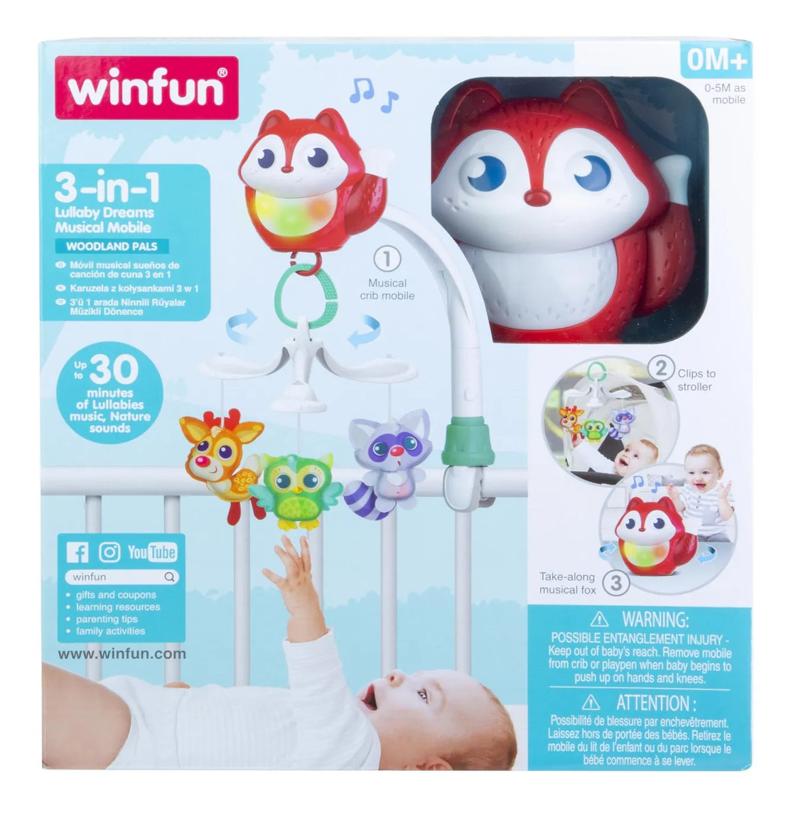 Winfun proiector 3 in 1 vulpita