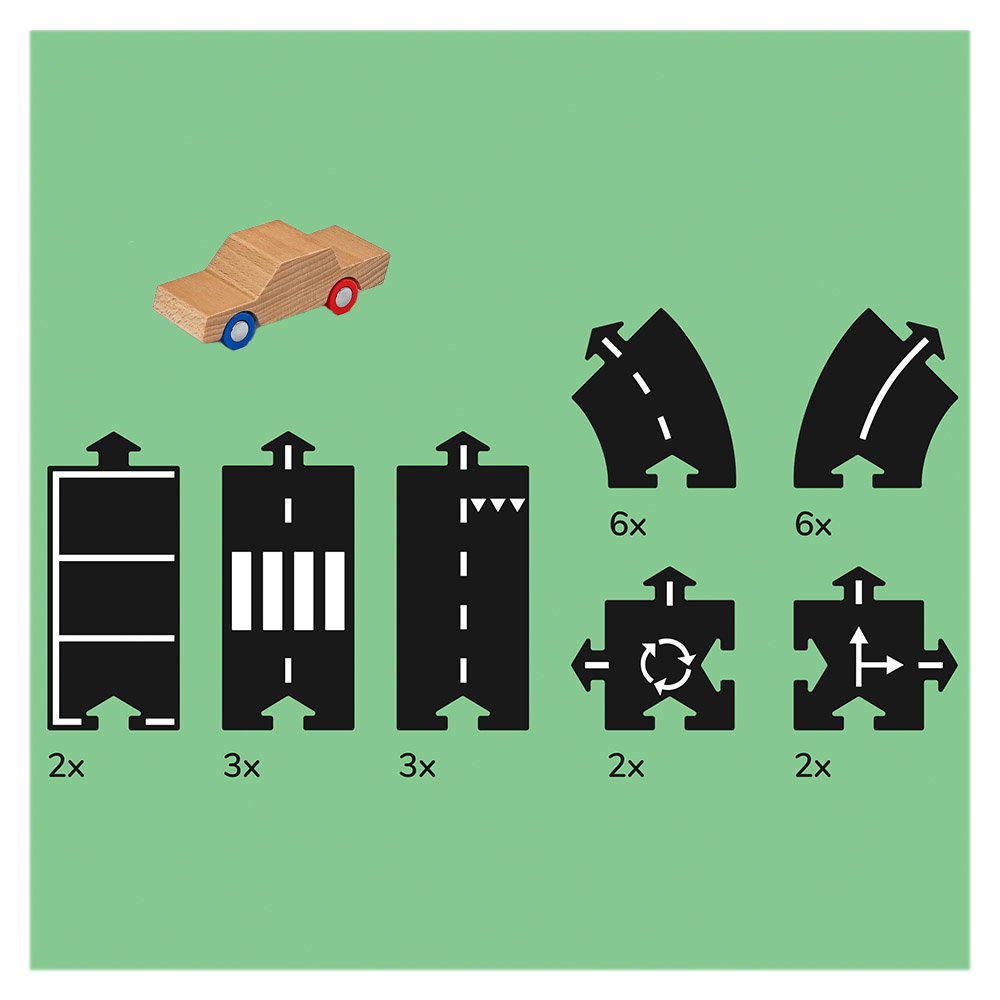 Traseu auto Waytoplay, Highway Car Edition, 25 piese