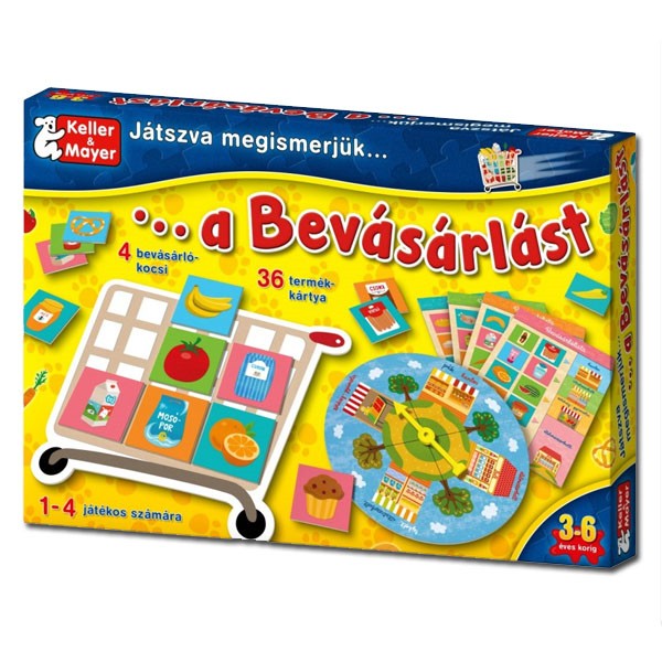 Játszva ismerjük meg a bevásárlást társasjátek