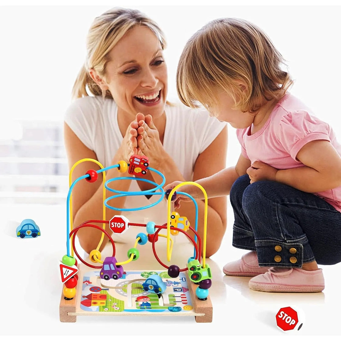 Montessori Spirala motrică cu mașinuțe