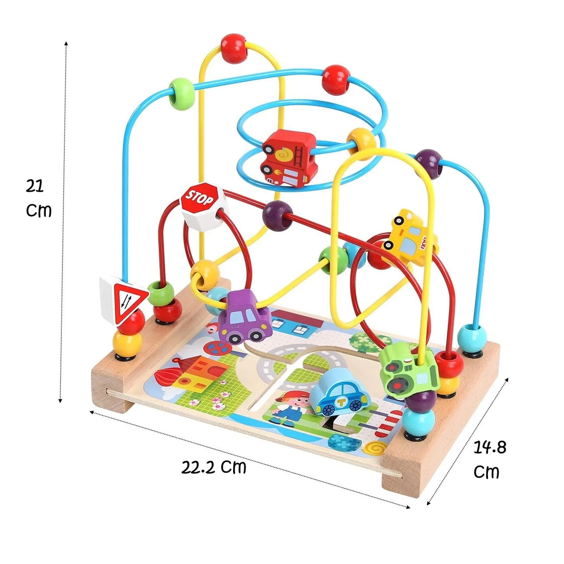 Montessori Spirala motrică cu mașinuțe