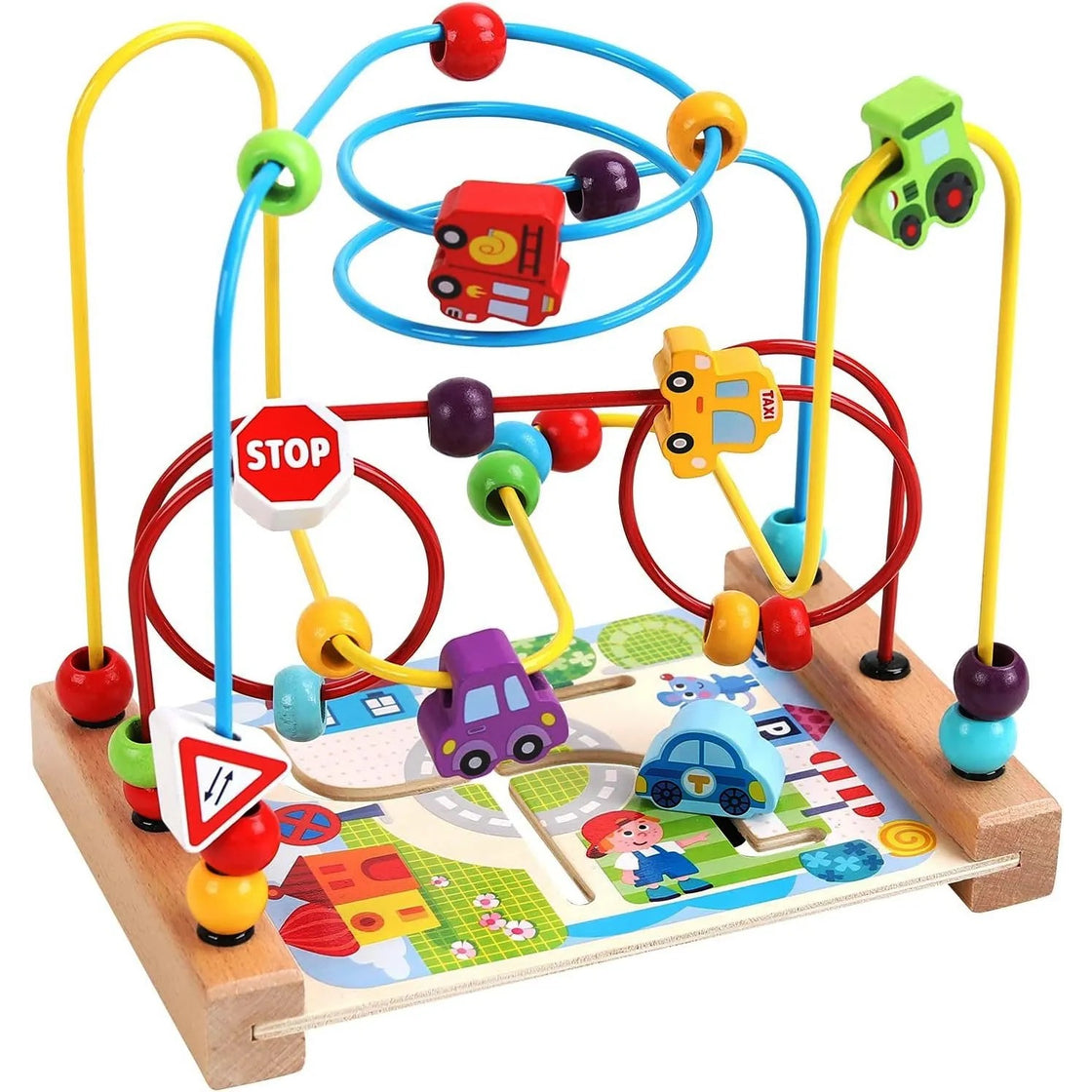 Montessori Spirala motrică cu mașinuțe