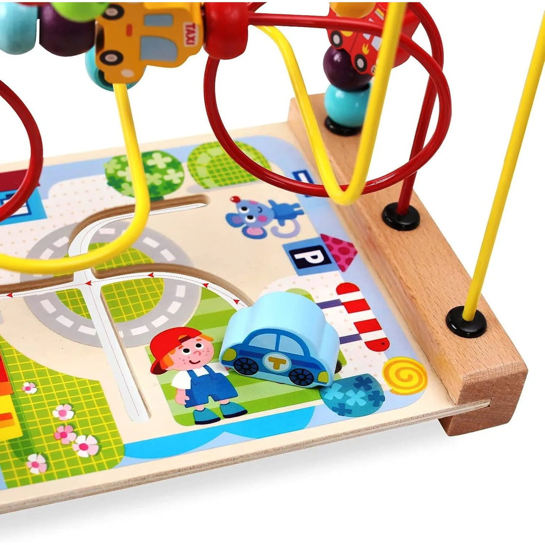 Montessori Spirala motrică cu mașinuțe