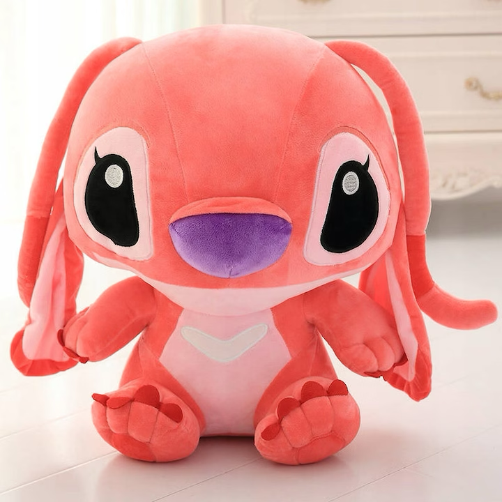 Jucărie Pluș Stitch Angel - Roz 25cm